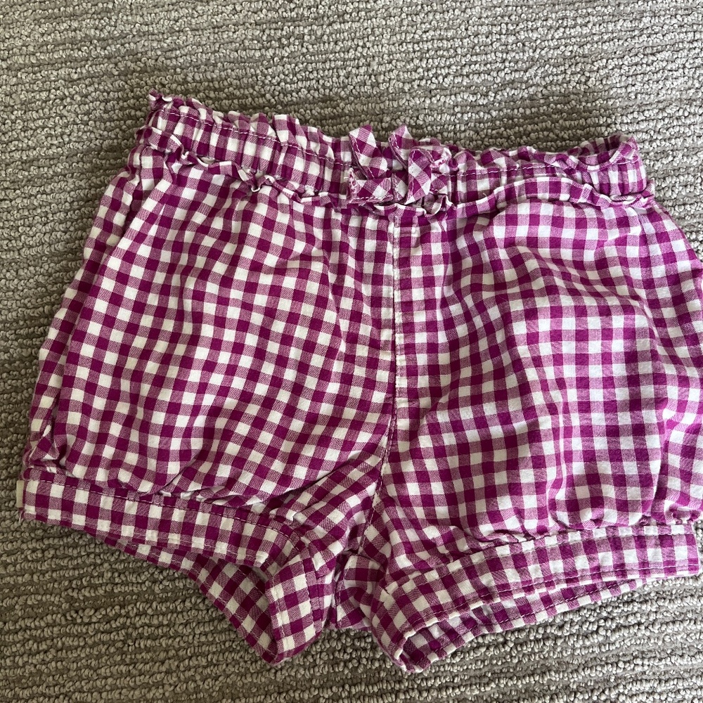 Gingham bubble shorts - like new